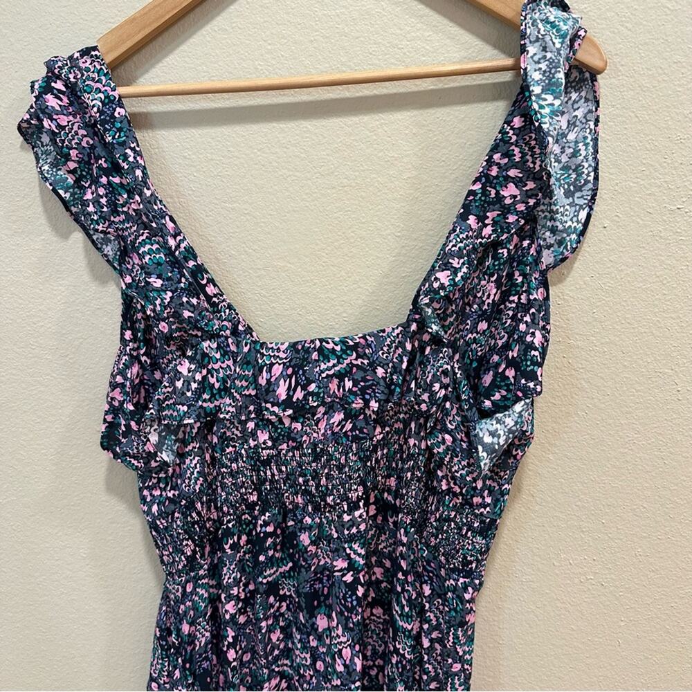 NEW IRO Sexy Blue Green Pink Maxi Dress 40 8 - Picture 6 of 14